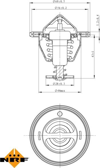 NRF 725088 - Termostato, Refrigerante www.autoricambi360.it