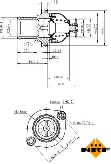 NRF 725035 - Termostato, Refrigerante www.autoricambi360.it