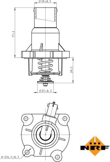 NRF 725033 - Termostato, Refrigerante www.autoricambi360.it