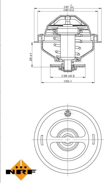 NRF 725075 - Termostato, Refrigerante www.autoricambi360.it