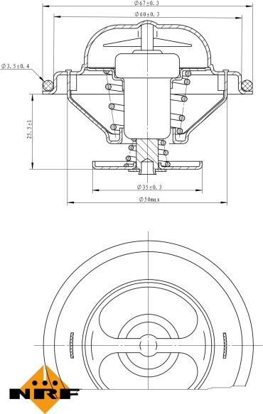 NRF 725070 - Termostato, Refrigerante www.autoricambi360.it