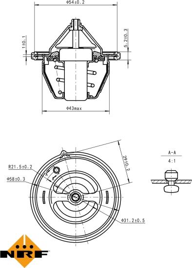 NRF 725196 - Termostato, Refrigerante www.autoricambi360.it
