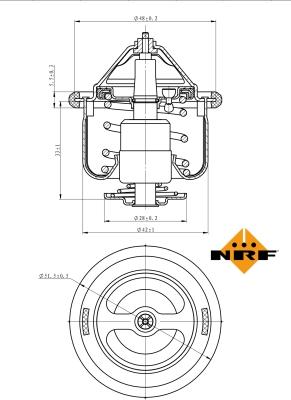 NRF 725190 - Termostato, Refrigerante www.autoricambi360.it