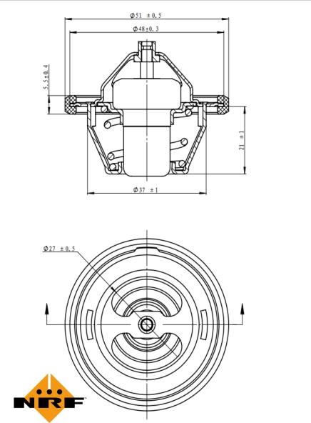 NRF 725149 - Termostato, Refrigerante www.autoricambi360.it