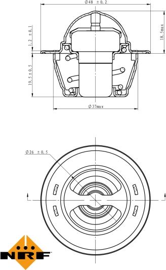 NRF 725151 - Termostato, Refrigerante www.autoricambi360.it