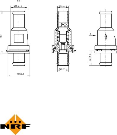 NRF 725166 - Termostato, Refrigerante www.autoricambi360.it