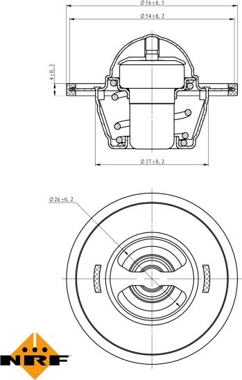NRF 725104 - Termostato, Refrigerante www.autoricambi360.it