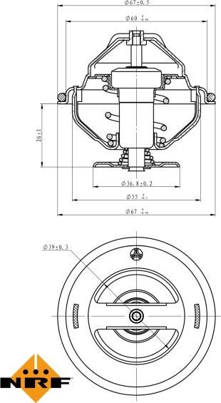 NRF 725105 - Termostato, Refrigerante www.autoricambi360.it