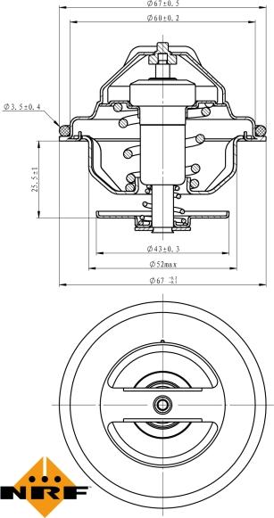 NRF 725117 - Termostato, Refrigerante www.autoricambi360.it