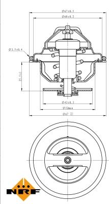NRF 725184 - Termostato, Refrigerante www.autoricambi360.it