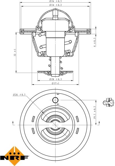 NRF 725180 - Termostato, Refrigerante www.autoricambi360.it