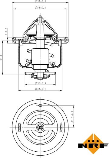 NRF 725134 - Termostato, Refrigerante www.autoricambi360.it