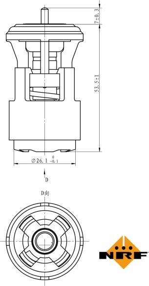 NRF 725133 - Termostato, Refrigerante www.autoricambi360.it