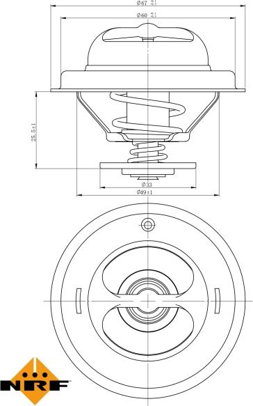NRF 725123 - Termostato, Refrigerante www.autoricambi360.it