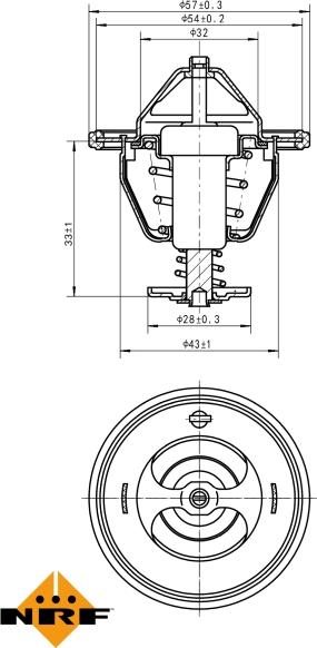 NRF 725174 - Termostato, Refrigerante www.autoricambi360.it