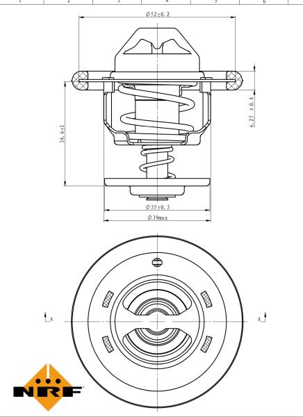 NRF 725206 - Termostato, Refrigerante www.autoricambi360.it