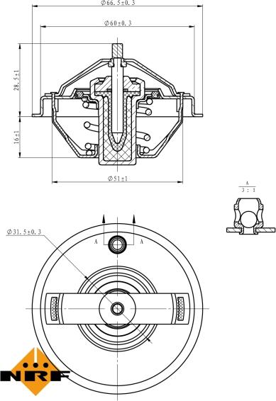 NRF 725210 - Termostato, Refrigerante www.autoricambi360.it