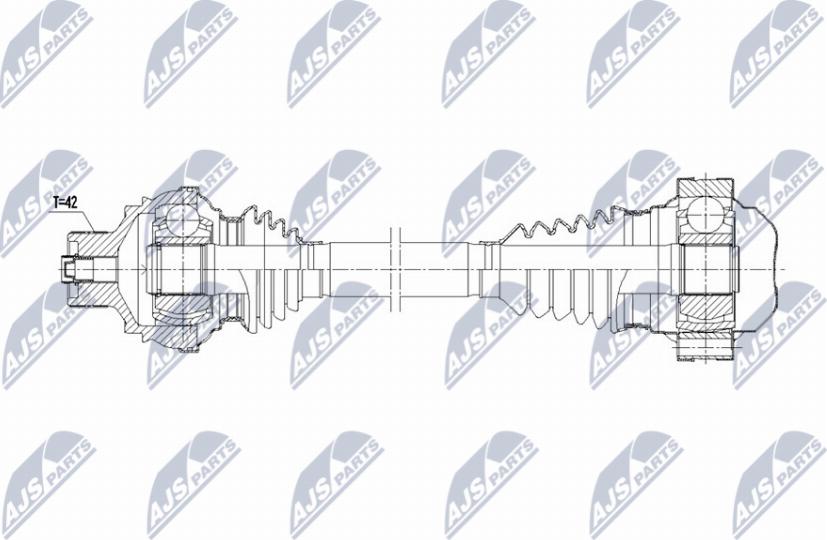 NTY NPW-AU-090 - Albero motore / Semiasse www.autoricambi360.it