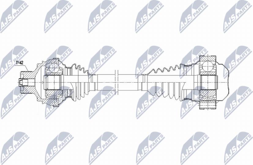 NTY NPW-AU-089 - Albero motore / Semiasse www.autoricambi360.it