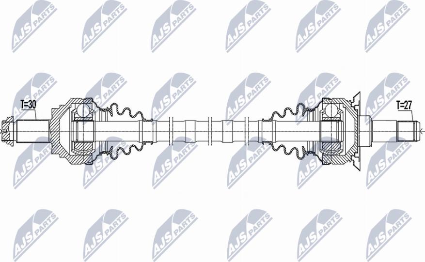 NTY NPW-BM-189 - Albero motore / Semiasse www.autoricambi360.it