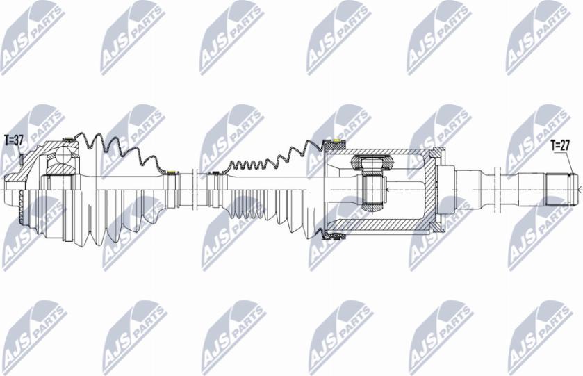 NTY NPW-BM-178 - Albero motore / Semiasse www.autoricambi360.it