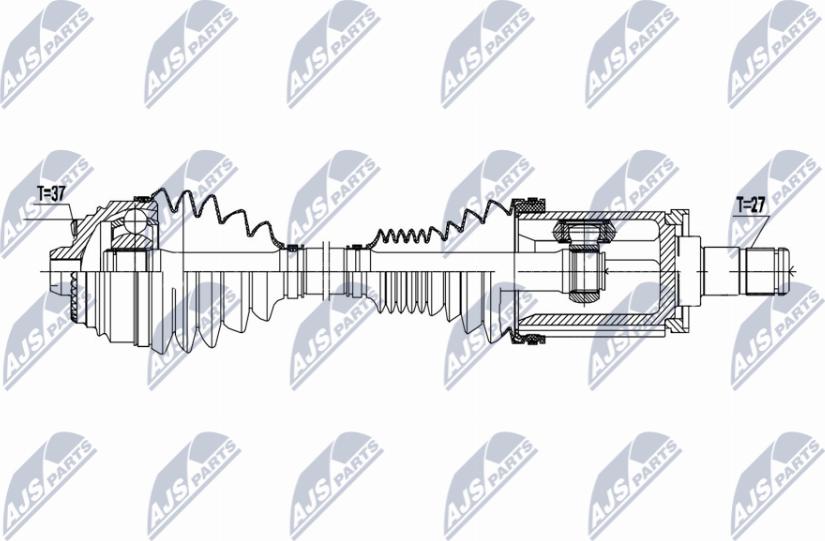 NTY NPW-BM-177 - Albero motore / Semiasse www.autoricambi360.it