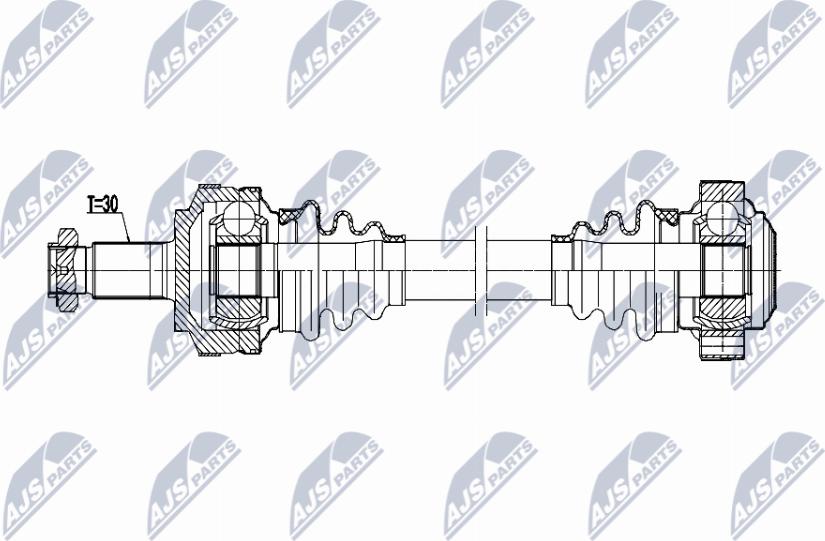 NTY NPW-BM-214 - Albero motore / Semiasse www.autoricambi360.it