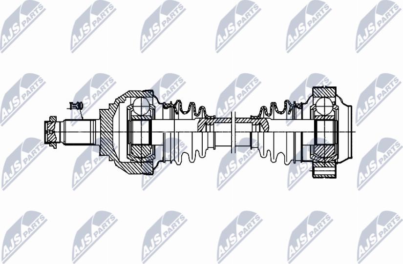 NTY NPW-BM-222 - Albero motore / Semiasse www.autoricambi360.it