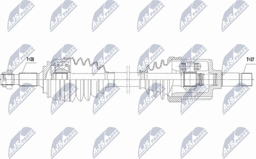 NTY NPW-CT-131 - Albero motore / Semiasse www.autoricambi360.it