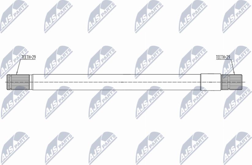 NTY NWP-CH-001 - Albero intermedio www.autoricambi360.it