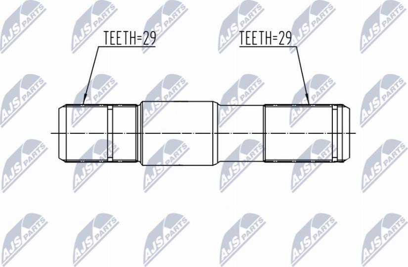 NTY NWP-CH-002 - Albero intermedio www.autoricambi360.it