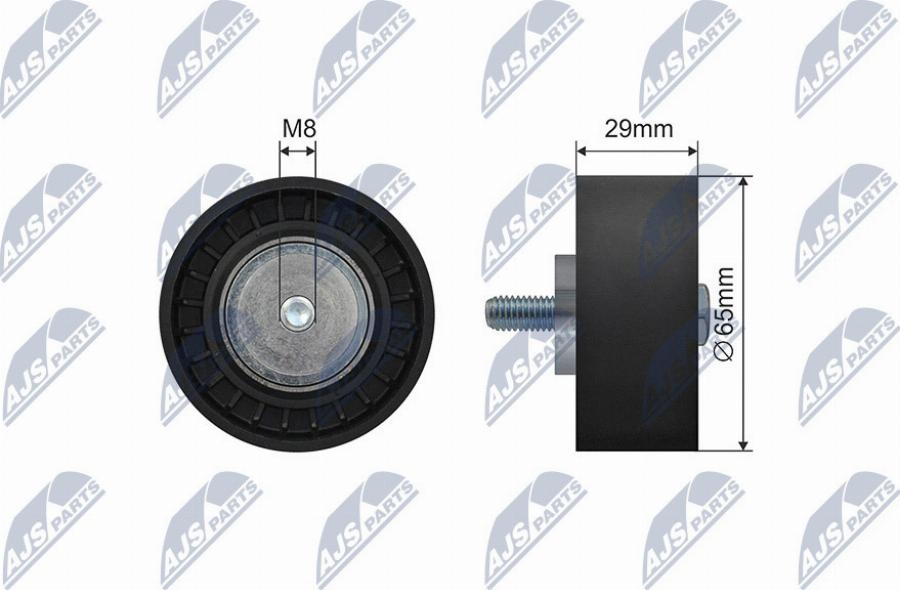 NTY RNK-AR-014 - Galoppino / Guidacinghia, Cinghia Poly-V www.autoricambi360.it