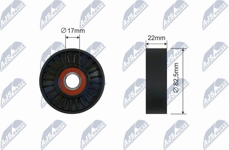 NTY RNK-AR-015 - Galoppino / Guidacinghia, Cinghia Poly-V www.autoricambi360.it