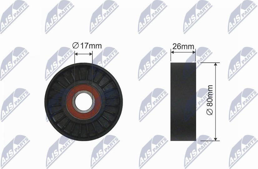 NTY RNK-AR-011 - Rullo tenditore, Cinghia trapezoidale www.autoricambi360.it