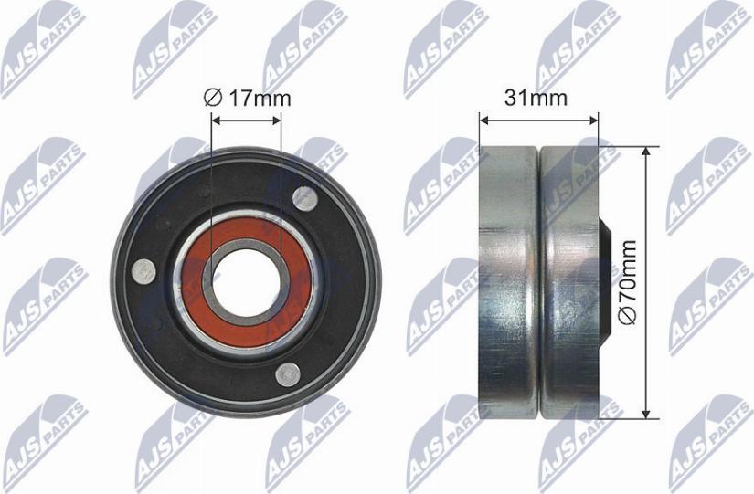NTY RNK-AU-040 - Galoppino / Guidacinghia, Cinghia trapezoidale www.autoricambi360.it