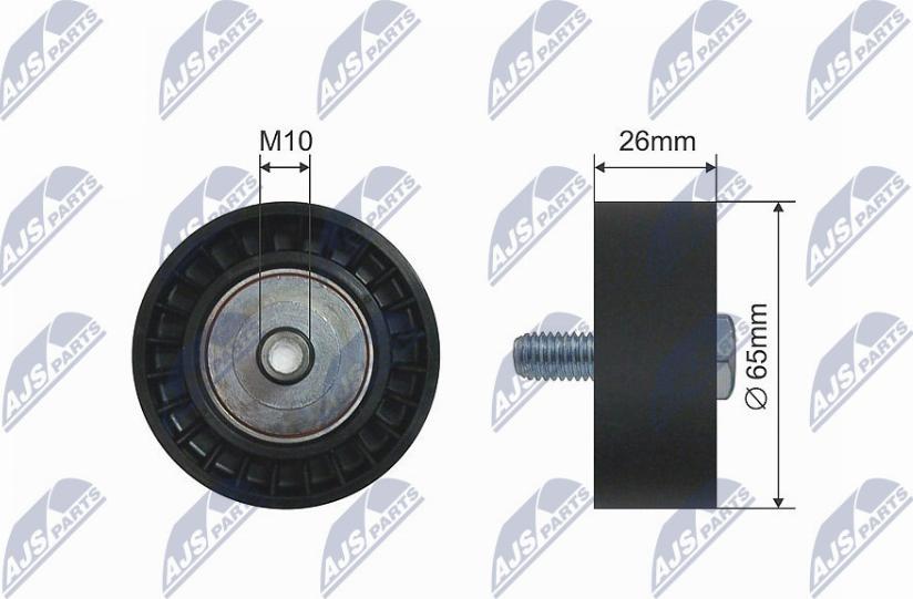 NTY RNK-AU-047 - Galoppino / Guidacinghia, Cinghia trapezoidale www.autoricambi360.it