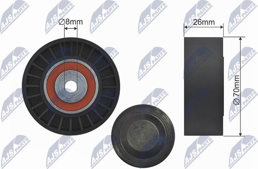 NTY RNK-AU-052 - Galoppino / Guidacinghia, Cinghia trapezoidale www.autoricambi360.it