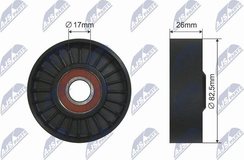 NTY RNK-AU-031 - Rullo tenditore, Cinghia trapezoidale www.autoricambi360.it