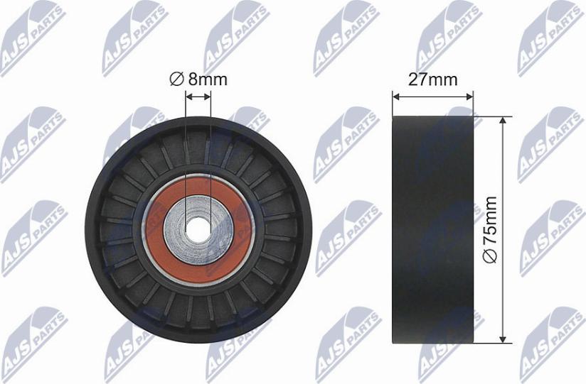 NTY RNK-AU-032 - Rullo tenditore, Cinghia trapezoidale www.autoricambi360.it