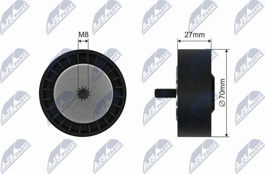 NTY RNK-BM-049 - Galoppino / Guidacinghia, Cinghia Poly-V www.autoricambi360.it