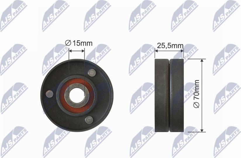 NTY RNK-BM-040 - Rullo tenditore, Cinghia trapezoidale www.autoricambi360.it