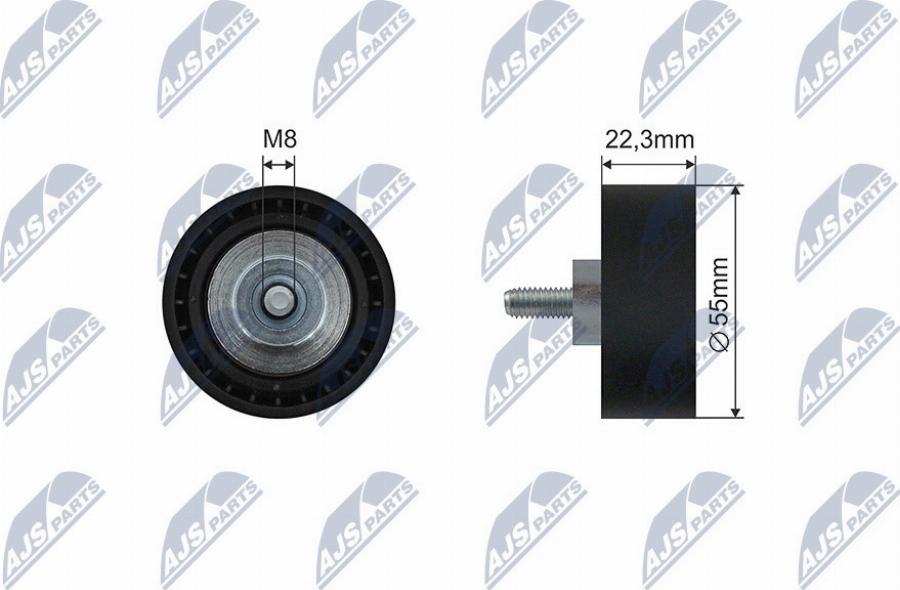 NTY RNK-BM-067 - Galoppino / Guidacinghia, Cinghia Poly-V www.autoricambi360.it