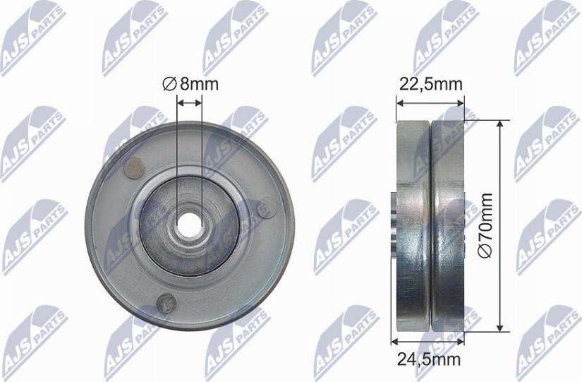 NTY RNK-BM-039 - Galoppino / Guidacinghia, Cinghia trapezoidale www.autoricambi360.it