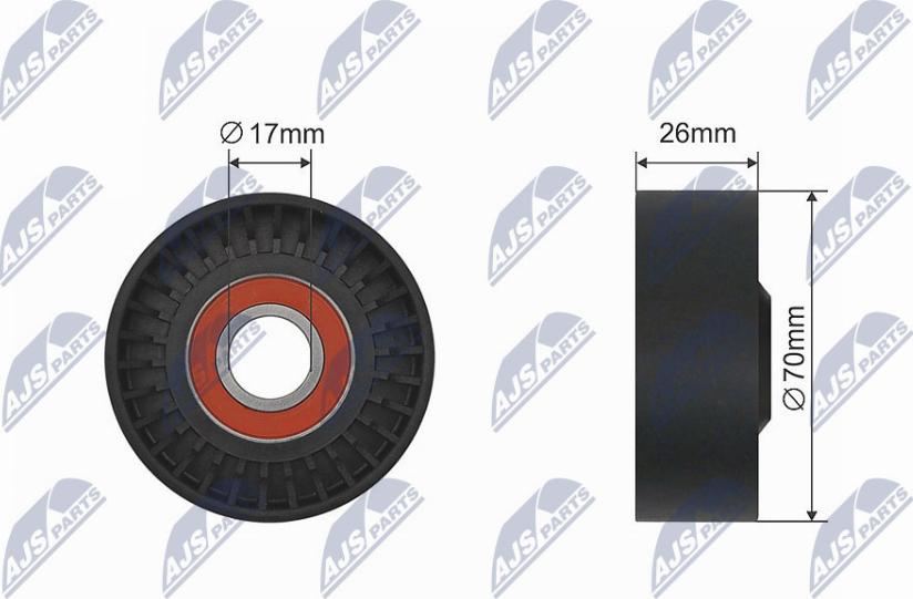 NTY RNK-BM-034 - Galoppino / Guidacinghia, Cinghia trapezoidale www.autoricambi360.it