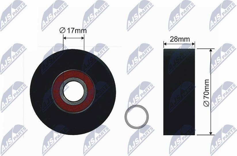 NTY RNK-BM-030 - Rullo tenditore, Cinghia trapezoidale www.autoricambi360.it