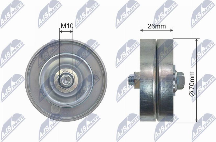 NTY RNK-BM-037 - Rullo tenditore, Cinghia trapezoidale www.autoricambi360.it