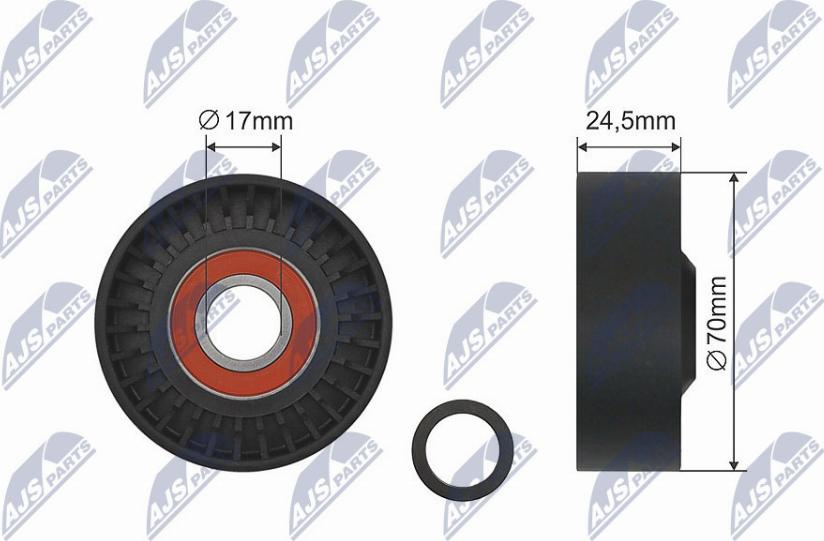 NTY RNK-BM-029 - Galoppino / Guidacinghia, Cinghia trapezoidale www.autoricambi360.it
