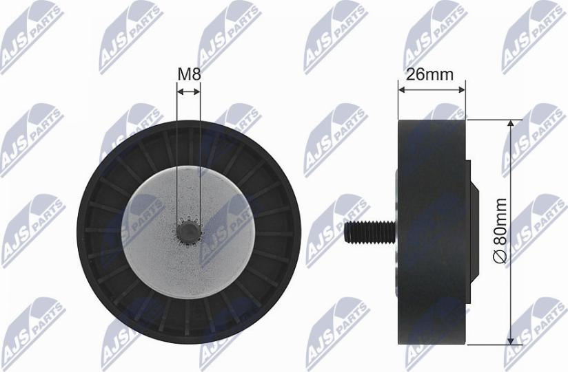 NTY RNK-BM-026 - Galoppino / Guidacinghia, Cinghia trapezoidale www.autoricambi360.it