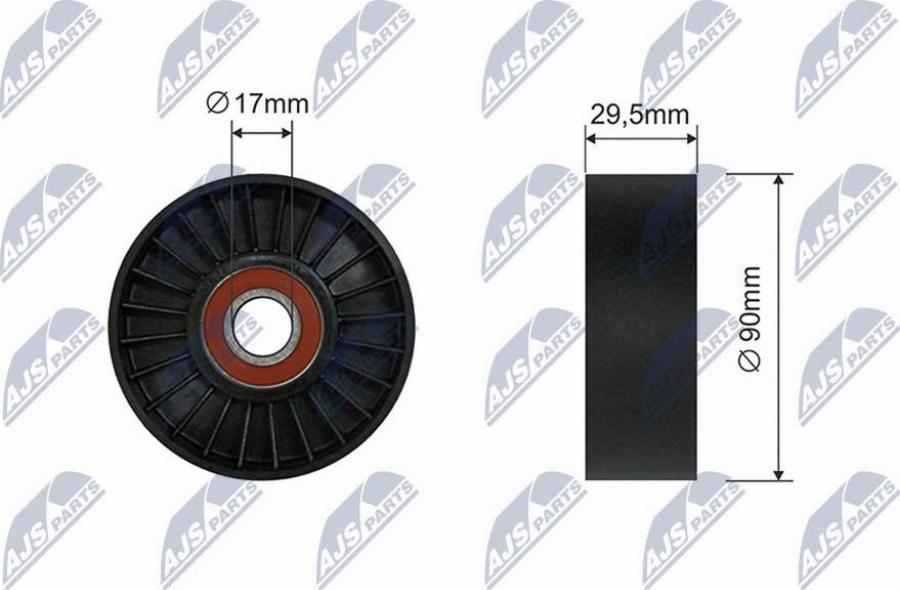 NTY RNK-CH-009A - Galoppino / Guidacinghia, Cinghia Poly-V www.autoricambi360.it