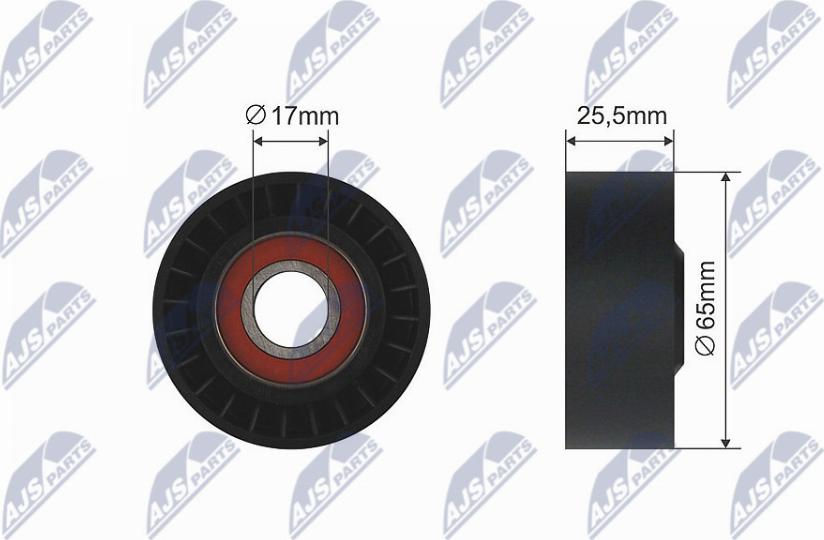 NTY RNK-CH-031 - Rullo tenditore, Cinghia trapezoidale www.autoricambi360.it